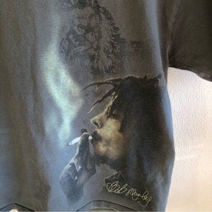 Vintage Delta Pro Weight Bob Marley Smoking a Spliff Graphic Tshirt. Medium